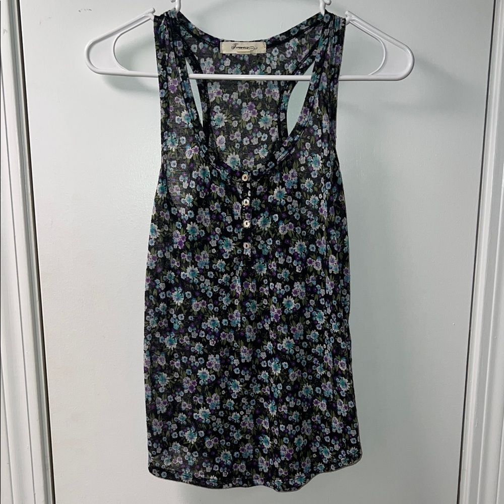 Forever 21 Floral Tank Top